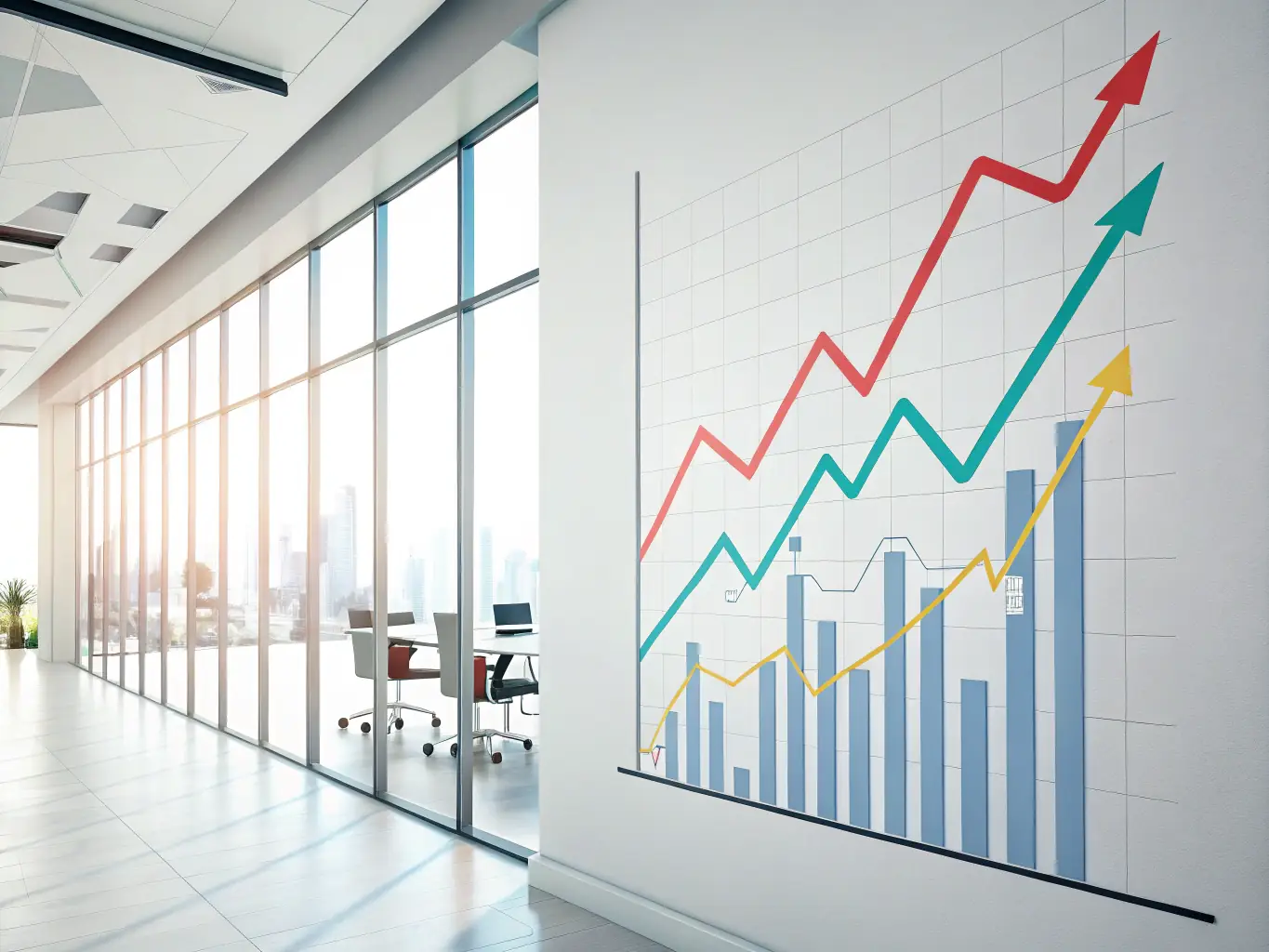 A graph showing significant improvement in key performance indicators after Scrupulous Ltd's intervention, demonstrating the company's results-driven approach.